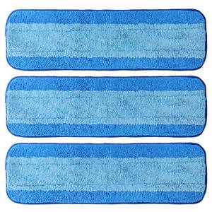 lot 20127 image: AmaVins 3 Pack Microfiber Cleaning Pads for Bona Mop, Reusable Microfiber Mop Pads for 18 Inch Mop, Hardwood Floor Replacement Cleaning Mop Pads, Machine Washes