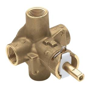 lot 20142 image: Moen M Pact PosiTemp Pressure Balancing Brass Tub and Shower Valve with IPS Connections, 2510