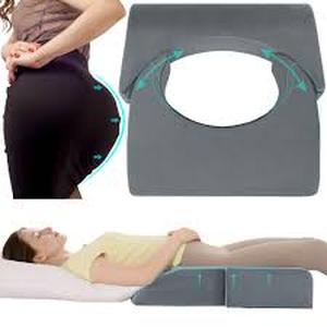 lot 17257 image: HOMBYS Adjustable Size BBL Pillow After Surgery for Sleeping (Dark Grey)