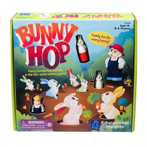 lot 1165 image: Educational Insights Bunny Hop Memory & Color Recognition Preschool & Toddler Game, 2-4 Players, Gift for Kids Ages 4