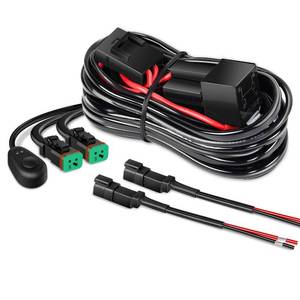 lot 2018 image: Nilight 10016W DT Wiring Harness Kit for LED Light Bars - 12V OnOff Switch, Power Relay, Blade Fuse - 2 Leads
