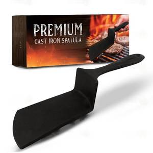 lot 2458 image: USABEST Premium Cast iron BBQ Spatula skillet Burger smasher press Unique gift cooking and grilling burgers