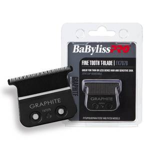lot 2475 image: BaBylissPRO Barberology Fine Tooth Graphite Replacement Blade for Outlining Hair Trimmers (FX707B), Black