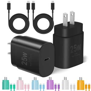 lot 2482 image: Type C Charger Fast Charging, 2Pack 10FT&6FT Long USB C Cable with 25W Phone Super Fast Charger Block Compatible with Galaxy S25S24PlusUltra,iPhone 151617AirPlusPro Max