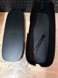 lot 3670 image: Black plastic case with velcro straps