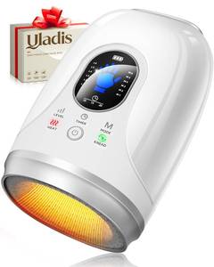 lot 3674 image: Hand Massager with Heat and Compression, 4000mAh Rechargeable Battery Soothing Kneading & Stretching, Palm, Finger & Wrist Massage, 6 Modes & 6 Intensities, Gifts for Women Men Relaxation at Office