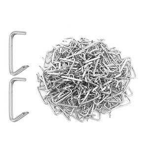 lot 4323 image: 1000Pcs 1 Galvanized Hog Rings Assortment Kit, Professional Hog Rings Installation Kit for Bungee Shock, Cords, Animal Pet Cage