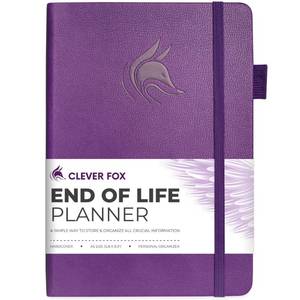 lot 4347 image: Clever Fox End of Life Planner �� Final Arrangements Organizer for Beneficiary, Will Preparation, Last Wishes & Funeral Planning, A5 (Purple)