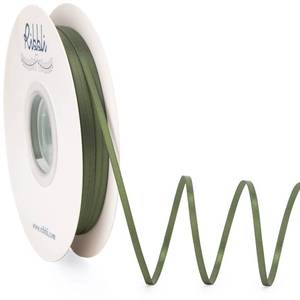 lot 4352 image: Ribbli Moss Green Satin Ribbon 18 inch x Continuous 100 Yards, Thin Moss Ribbon Double Faced Use for Wedding Invitation Card, Gift Wrapping, Christmas Ornaments,Tag Decoration