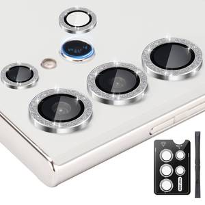 lot 4360 image: Zevytop Camera Lens Protector for Samsung Galaxy S24 Ultra, Individual Tempered Glass Lens Cover with Installation Tray Fit for Samsung Galaxy S24 Ultra Glitter Silver