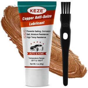 lot 4370 image: Keze Copper Anti Seize Thread Lubricant Grease Antiseize Compound Lubrication for Automotive Spark Plug Bolts and Nuts Prevent Rust and Corrosion High Temp Resistant 1 Oz-1 Pack