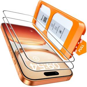 lot 4394 image: TOCOL for iPhone 17 Pro Screen ProtectoriPhone 16 Pro Sceen Protector 6.3 Inch 9H Hardness Military Grade Shatterproof HD Tempered Glass for Full Coverage Protection 2 Pack