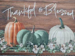 lot 5763 image: Perfect Harvest Fall Doormat Size 18 x 30 inches (45.7 x 76.2 cm). 4 Pack