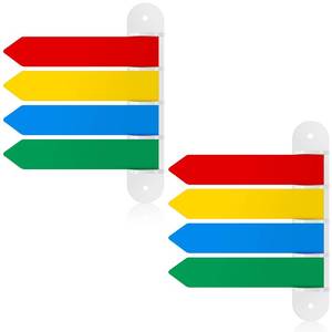 lot 6406 image: BBTO 2 Pcs Exam Room Flags Pack 7 Inches Long Door Flags Primary Colors Chamber Room Status Indicators Signal Sign for Doctors Offices Hospitals and Clinics Supplies 2 Pack