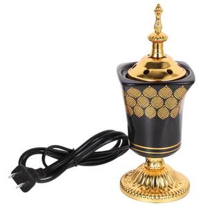 lot 6437 image: MAGICLULU Electric Incense Burner Middle Eastern Style Censer Plug-in Burner for Home Office Yoga Aromatherapy Relaxation Decor 7.67X2.95X2.95In