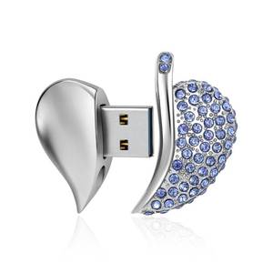 lot 6439 image: High Speed USB 3.0 Flash Drive,Cute Romantic Heart Shape USB Memory Stick,Thumb Drive for Photos, Music, Files Storage (Blue, 64, GB)