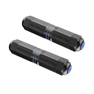 lot 6441 image: VCE Waterproof RJ45 Coupler IP68, CAT6CAT5ECAT5 Female to Female Coupler Connector Shielded 8Pin for Outdoor Ethernet LAN Cable 2-Pack, 5.3 in