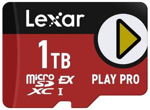 lot 6442 image: Lexar 1TB Play PRO microSD Express Card, UHS-I, C10, U3, V30, Full HD, 4K, Up to 900600 MBs Memory Card, Nintendo-Switch 2, ASUS ROG Ally, Steam Deck (LMSXPS0001T-BNNNU)