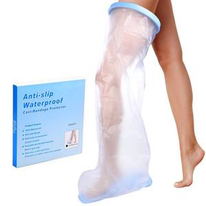 lot 6466 image: Bukihome Shower Watertight Foot Protector,Extra Wide Full Leg Cast Cover, Adult Leg Cast Covers, Extra Large Capacity Adult Thigh Tension & Super Waterproof Leg Protector, for Thigh Size
