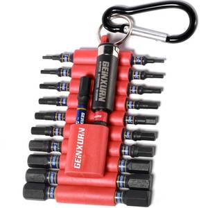 lot 10197 image: Geinxurn Impact Hex Screwdriver Bits Set,22 Pieces Magnetic SAE S2 Steel Multi Driver Bit Tips with Bit Holder and Storage Organizer
