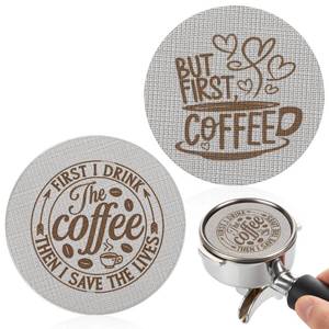 lot 10203 image: Grevosea 2 Pieces 53.3mm Espresso Puck Screen, 1.7mm Thickness 150�m Reusable Espresso Filter Screen Stainless Steel Coffee Filter Mesh Plate for Espresso Portafilter Filter Basket