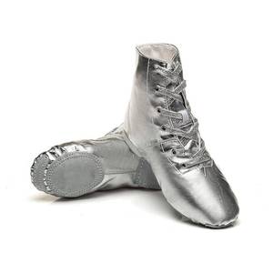 lot 10207 image: MSMAX Women Jazz Dance Shoes Dancing Ankle Boots for Men Silver 8.5 M US Women