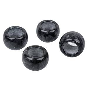 lot 10208 image: Marble Napkin Rings,Napkin Holder for Table Decorations,This Delicate Stone Napkin Ring is More Suitable for Small Parties,Family Dinners,4 Sets (Black)