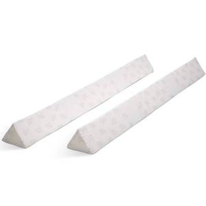 lot 11628 image: Serta Perfect Sleeper Extra Long Foam Bedrail - Guardrail for Toddlers & Kids with Water-Resistant, Non-Slip & Machine Washable Cover - 2pk, White