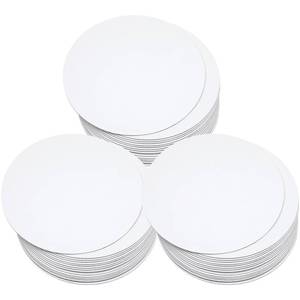 lot 11652 image: qiqee 70-Packs White Cake Boards Round 12 Inch Circles Rounds Base Food-Grade Cardboard Cake Plate��Thinner But Stronger��