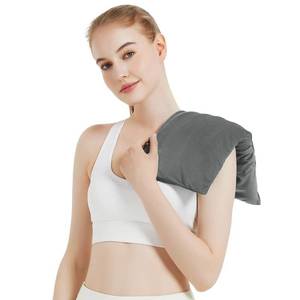 lot 12225 image: Microwavable Heating Pad with Washable Cover, 8 x 18 Microwave Heating Pad for Neck and Shoulders, Moist Heat Bean Bag Warm Compress for Knee, Joints, Wrist, Abdomen (Dark Gray)