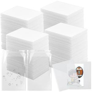 lot 12244 image: Humyoun 500 Sets Trading Cards Shipping Protectors Supplies 3.5 x 4.5 Plastic Card Shipping Protector with Plastic Bags for Mailing Inserts Trading Sports Cardholders Supplies Packaging Storage