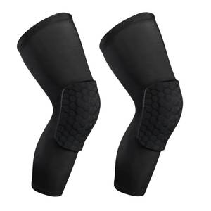 lot 12246 image: SUJAYU 2 Pack Basketball Knee Pads Sleeves, Honeycomb Anti Collision Knee Pads Leg Compression Sleeves, Outdoor Sports Sleeves for Skating Wrestling Soccer Football Volleyball (Black, Small)
