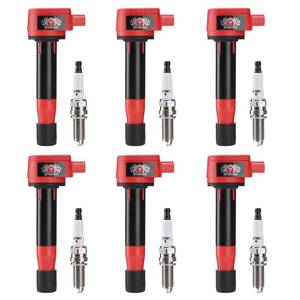 lot 12259 image: Set of 6 Iridium Spark Plug and Ignition Coil Kit UF603, Compatible with 2008 2009 2010 2011 2012 2013 2014 Odyssey Accord Crosstour RL TL TSX,Replaces OE# UF624,UF603,5C1681,IC693, IC727, C1665