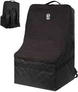 lot 12263 image: V VOLKGO Extra Padded Car Seat Travel Bag for Airplane, Heavy Duty Car Seat Bags for Air Travel Large Durable Carseat Carrier Bag, Airport Gate Check Bag with Padded Shoulder Strap (Used) (Small Damage)