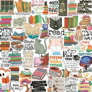 lot 12287 image: 200PCS Book Stickers for Kindle, Bookish & Booktok Reading Stickers for Water Bottles, Laptops, Phones - Vinyl, Waterproof for Book Lovers, Teens & Adults