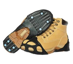 lot 12309 image: Due North All Purpose Industrial Ice Cleats for Men & Women - Traction Aids for Walking & Working on SnowIce - 16 Spikes