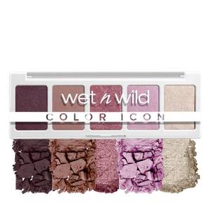 lot 12333 image: wet n wild Color Icon Eyeshadow Makeup 5 Pan Palette, Matte, Shimmer, Metallic, Long Wearing, Rich Buttery Pigment, Cruelty Free - Petalette