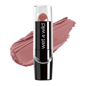 lot 12339 image: wet n wild Silk Finish Lipstick, Hydrating Rich Buildable Lip Color, Formulated with Vitamins A,E, & Macadamia for Ultimate Hydration, Cruelty-Free & Vegan - Dark Pink Frost