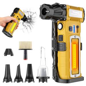 lot 12363 image: Compressed Air Duster 180000RPM 8000mAh,7-in-1 Electric Mini Dust Blower  with LED Light,Cordless Rechargeable Air Duster for PC Keyboard Computer Car Vents Electronics Cleaner Home and Outdoor (Turns On)