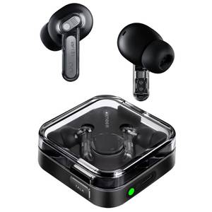 lot 12372 image: Nothing Ear (3) Wireless Earbuds Super Mic 45dB Hybrid Active Noise Cancelling Bluetooth Headphones Hi-Res 6 Mics, 12mm Dynamic Bass Boost, Dual Connect ANC Sport Ear Buds for iPhone Android, Black (Turns On)