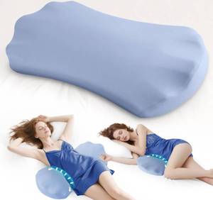 lot 12385 image: Fledano Lumbar Pillow for Sleeping, Lumbar Support Pillow for Bed for Back Pain Relief, Memory Foam Lower Back Pillow for Bed, Back Support Pillow for Side & Back Sleepers, Washable Cover