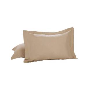 lot 12392 image: Today��s Home Pillow Shams Soft Microfiber Tailored Classic Styling, Standard, Mocha (2 Pack)