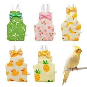 lot 12417 image: Bird Diaper, 5pcs Bird Diapers with Waterproof Inner Cute Style Pigeon Pants Chicken Diapers for Indoor Chickens Duck Parakeet Cockatiel Mini Macaw Budgie Canary Monk Parakeet Lory (M)