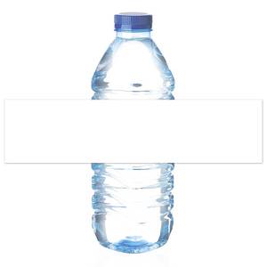 lot 12423 image: Mr-Label 8.11�2 Waterproof Matte White Water Bottle Labels �� for InkjetLaser Printer �� Self-Adhesive Wraparound - for WeddingBaby ShowerCorporate Event (10 Sheets Total 50 Labels)