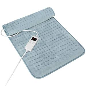 lot 12450 image: Heating Pad for Period Cramps, Heating Pad for BackNeckShoulder Muscle Pain, 6 Heating&4 Timer Setting, Auto Shut Off, DryMoist Heat & Machine Washable, Gray Birthday Christmas Gifts for Women Mom