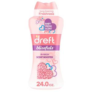 lot 14416 image: Dreft Blissfuls In-Wash Laundry Scent Booster Beads, Baby Fresh Scent, 24 oz