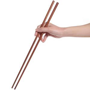 lot 14419 image: Donxote Wooden Noodles Kitchen Cooking Frying Chopsticks 16.5 Inches Brown Extra Long Set of 2 Pairs