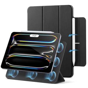 lot 14422 image: ESR for iPad Pro 13 Inch Case (M5M4) 20252024, Powerful Magnetic Attachment, Slim Trifold Stand Case, Supports Pencil Pro & Pencil(USB-C), Auto WakeSleep, Durable Protection, Rebound Series, Black