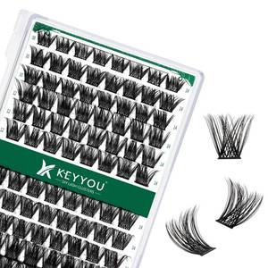 lot 14427 image: Lash Clusters 96pcs Individual Lashes Y01 C Curl 14mm Eyelash Clusters KEYYOU Volume Wispy Lash Extension Soft&Comfortable Easy DIY at Home(Y01,C-14mm)