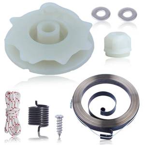 lot 14462 image: Adefol Chainsaw Recoil Starter Pulley Spring Kit for Poulan PP4218 PP4620AV PPB4018 SM4218AV with Recoil Spring WHub, Starter Rope, Bolt wWasher Replacement Parts for 530071966